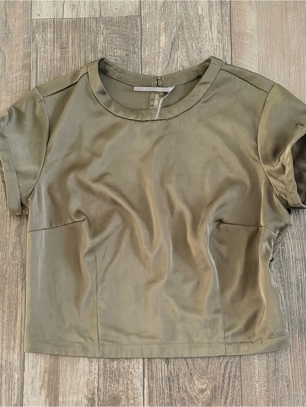 Women’s Olive Green Short Sleeve Top